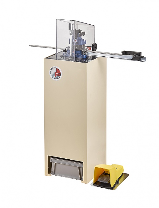 Pneumatische Din rail ponsschaar voor paneelbouwers, kabelmakers en elektriciens