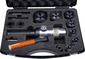 Elektricienset compleet met handbediende hydraulische pomp en pons voor tristar staal